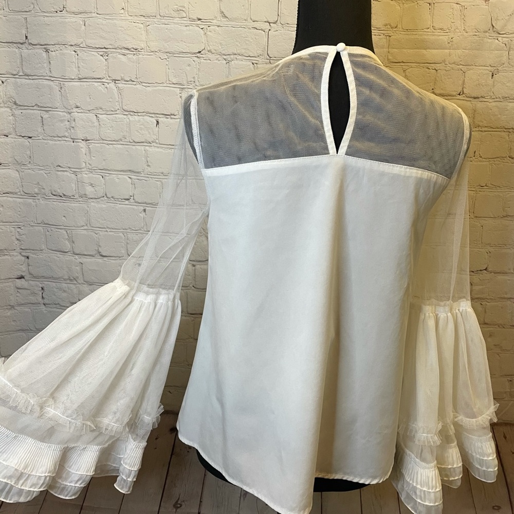 Forever 21 Ruffle Bell Arm Top